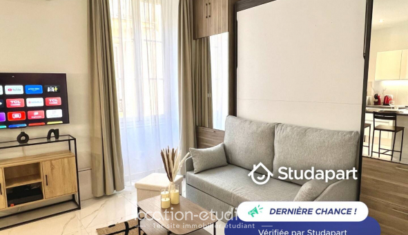 Logement tudiant Location Studio Meublé Beausoleil (06240)