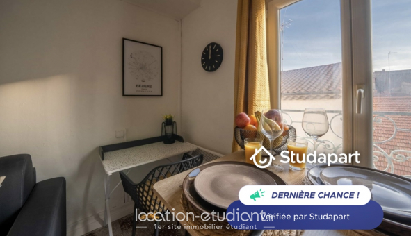 Logement tudiant Studio à Bziers (34500)