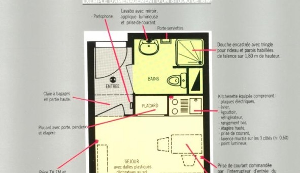 Logement tudiant Studio à Boisemont (95000)