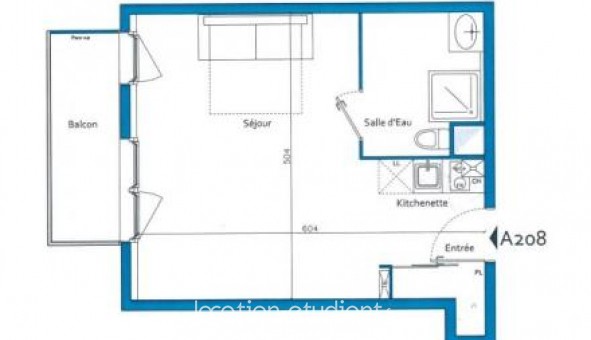 Logement tudiant Studio à Chtenay Malabry (92290)