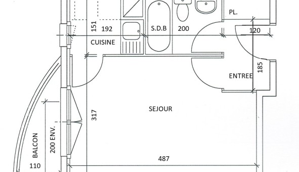 Logement tudiant Studio à vry (91000)