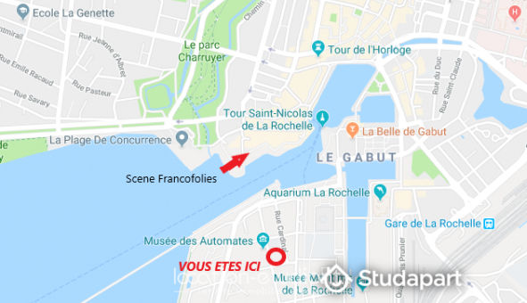 Logement tudiant Studio à La Rochelle (17000)