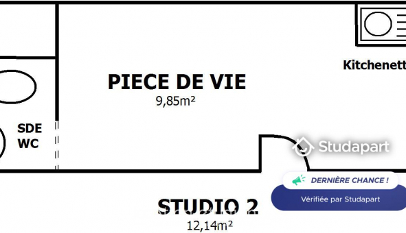 Logement tudiant Studio à La Rochelle (17000)