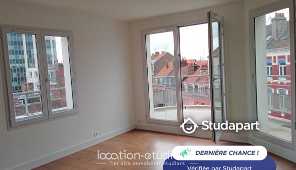 Logement tudiant Location Studio Vide Lille (59800)