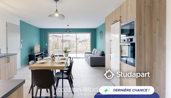 Logement tudiant Studio à Mrignac (33700)