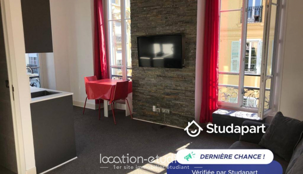 Logement tudiant Location Studio Meublé Nice (06100)