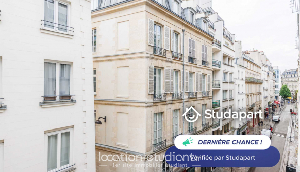 Logement tudiant Location Studio Meublé Paris 01er arrondissement (75001)