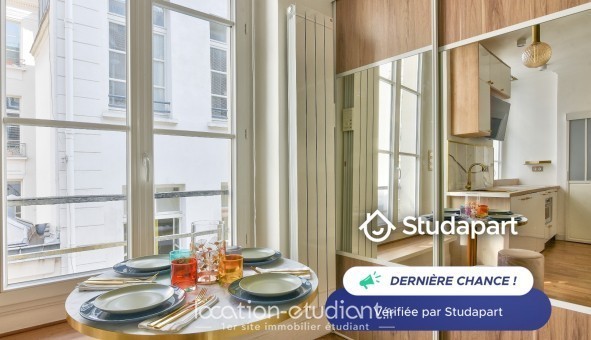 Logement tudiant Studio à Paris 02me arrondissement (75002)