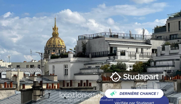 Logement tudiant Location Studio Meublé Paris 07me arrondissement (75007)