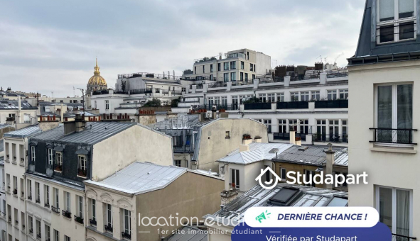 Logement tudiant Studio à Paris 07me arrondissement (75007)