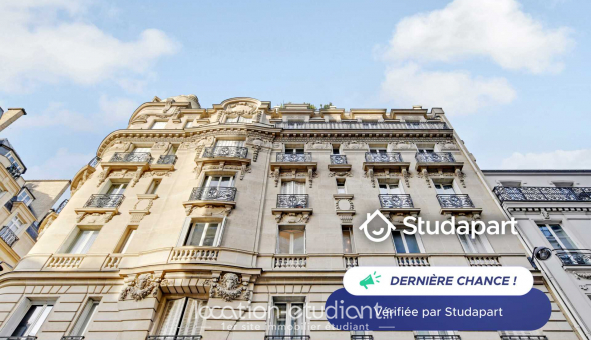 Logement tudiant Studio à Paris 08me arrondissement (75008)