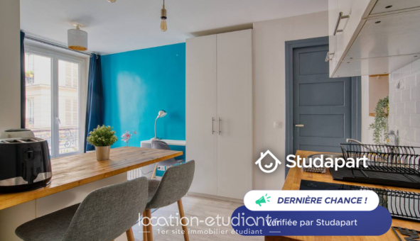 Logement tudiant Studio à Paris 10me arrondissement (75010)