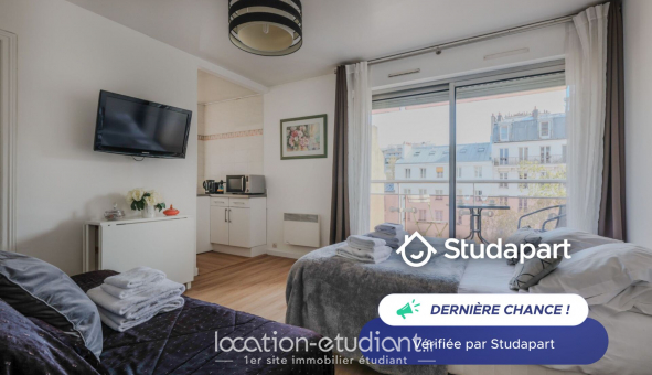 Logement tudiant Studio à Paris 10me arrondissement (75010)