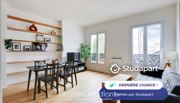 Logement tudiant Studio à Paris 10me arrondissement (75010)