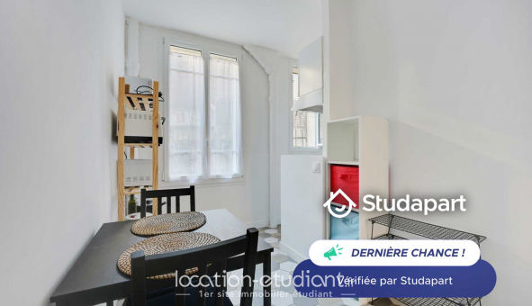 Logement tudiant Studio à Paris 11me arrondissement (75011)