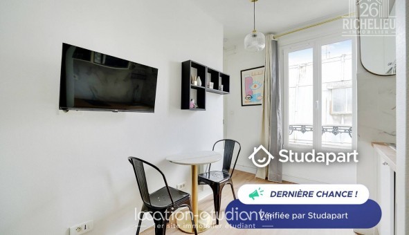 Logement tudiant Location Studio Meublé Paris 11me arrondissement (75011)