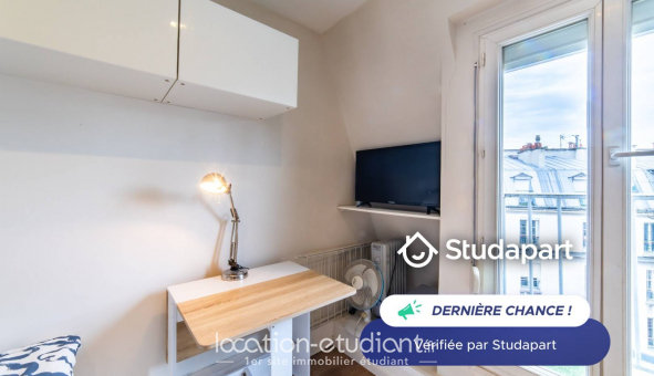 Logement tudiant Studio à Paris 11me arrondissement (75011)