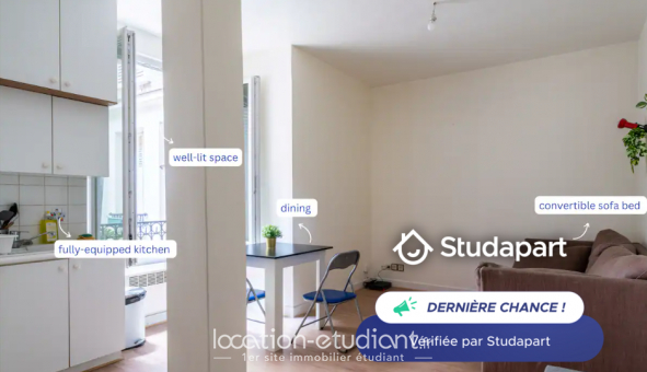 Logement tudiant Studio à Paris 12me arrondissement (75012)