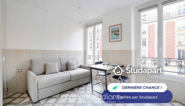 Logement étudiant Location Studio Meublé Paris 12ème arrondissement (75012)