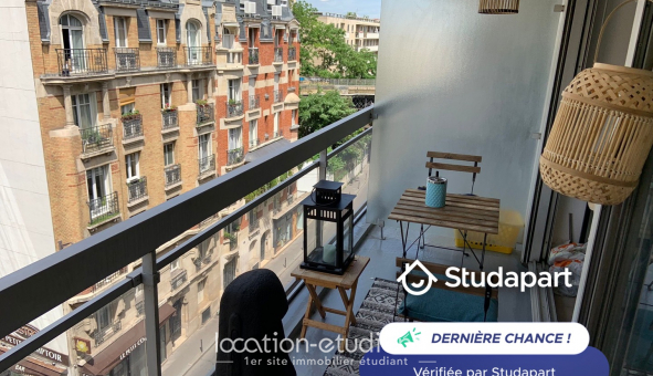 Logement tudiant Location Studio Meublé Paris 15me arrondissement (75015)