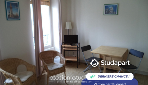 Logement tudiant Location Studio Meublé Paris 15me arrondissement (75015)