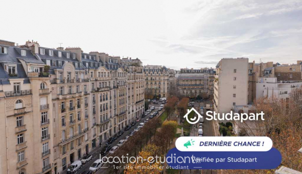 Logement tudiant Studio à Paris 16me arrondissement (75016)