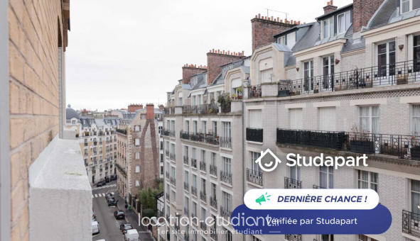 Logement tudiant Studio à Paris 16me arrondissement (75016)