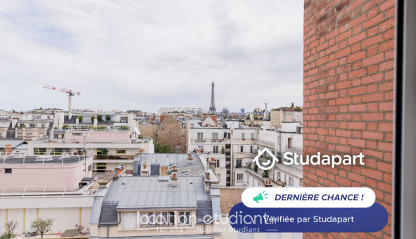 Logement tudiant Studio à Paris 16me arrondissement (75016)