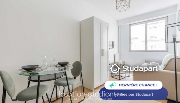 Logement tudiant Studio à Paris 16me arrondissement (75016)