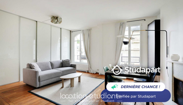 Logement tudiant Studio à Paris 16me arrondissement (75016)