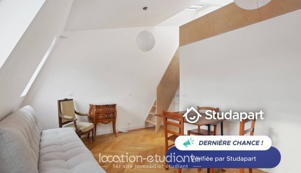 Logement tudiant Studio à Paris 16me arrondissement (75016)