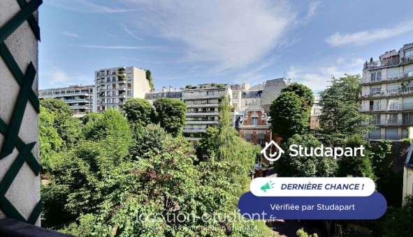 Logement tudiant Studio à Paris 16me arrondissement (75016)