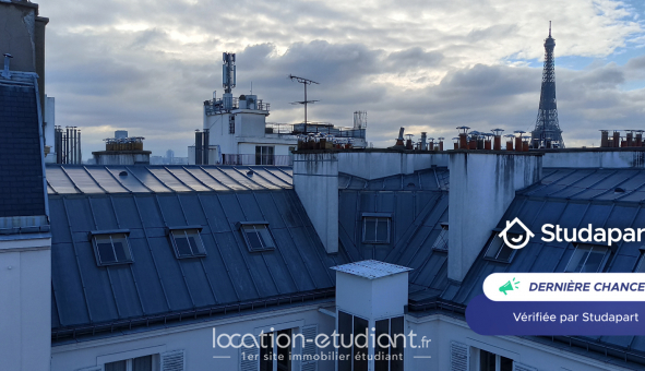 Logement tudiant Studio à Paris 16me arrondissement (75016)