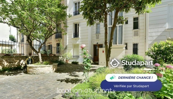 Logement tudiant Studio à Paris 16me arrondissement (75016)