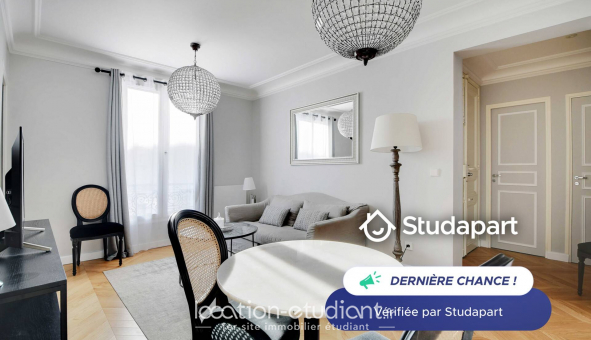 Logement tudiant Studio à Paris 16me arrondissement (75016)