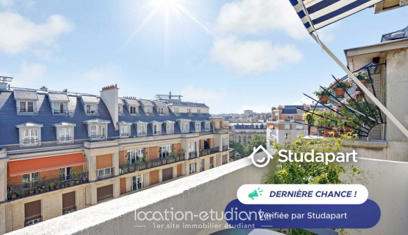 Logement tudiant Studio à Paris 17me arrondissement (75017)