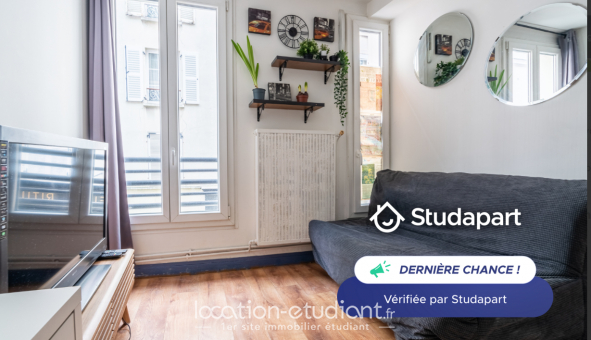 Logement tudiant Location Studio Meublé Paris 17me arrondissement (75017)