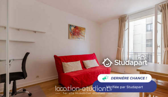 Logement tudiant Location Studio Meublé Paris 17me arrondissement (75017)