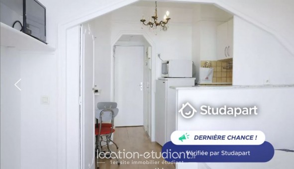 Logement étudiant Location Studio Meublé Paris 17ème arrondissement (75017)