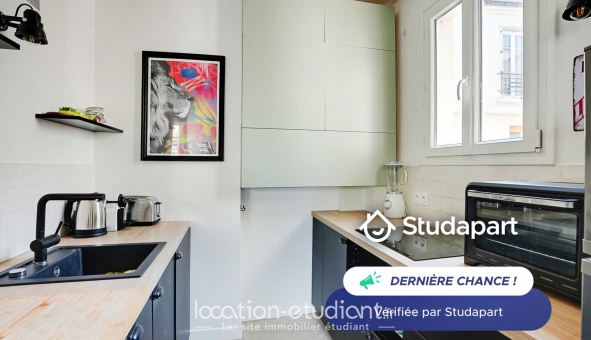 Logement tudiant Studio à Paris 18me arrondissement (75018)