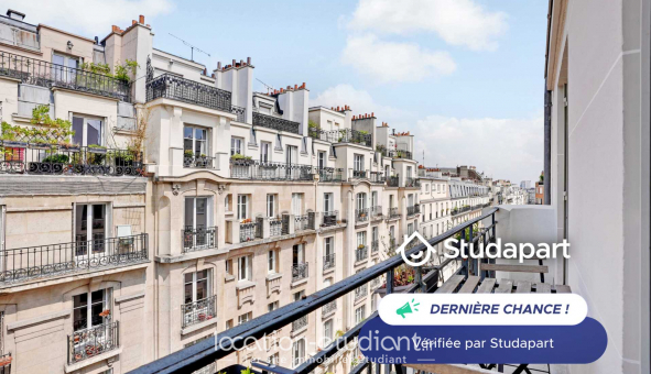 Logement tudiant Studio à Paris 18me arrondissement (75018)