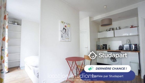 Logement tudiant Location Studio Meublé Paris 18me arrondissement (75018)