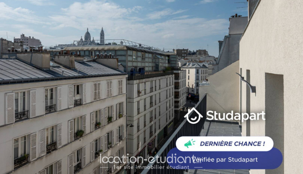 Logement tudiant Studio à Paris 18me arrondissement (75018)