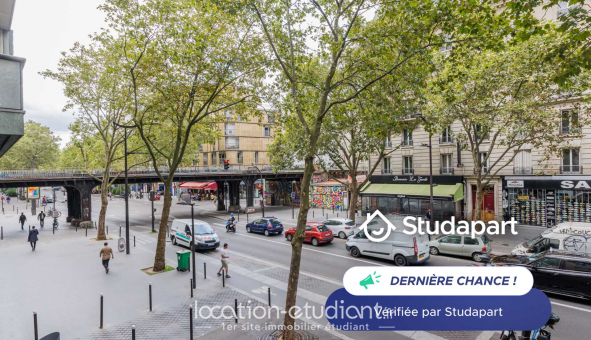 Logement tudiant Studio à Paris 19me arrondissement (75019)