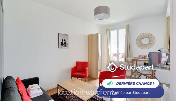 Logement tudiant Studio à Paris 19me arrondissement (75019)