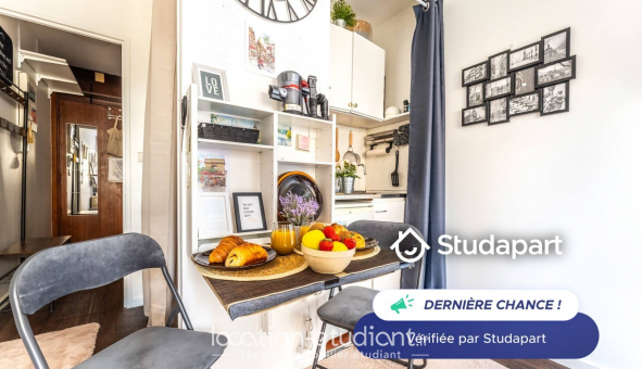 Logement tudiant Studio à Paris 19me arrondissement (75019)