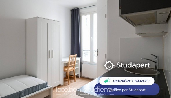 Logement tudiant Location Studio Meublé Paris 20me arrondissement (75020)