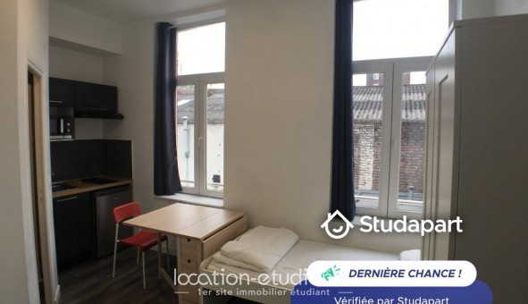 Logement tudiant Location Studio Meublé Roubaix (59100)