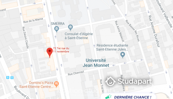 Logement tudiant Studio à Saint tienne (42100)