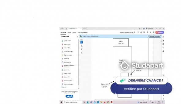 Logement tudiant Studio à Tours (37000)